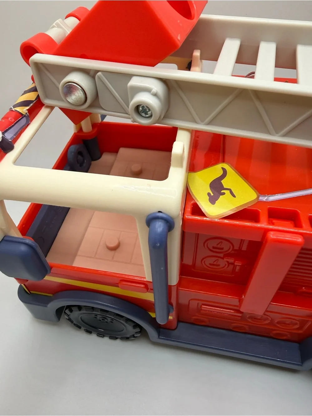 Disney Bluey fire truck playset toy with bingo bluey figure